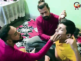 Desi and Indian Daddies go insane with torrid 3 way activity