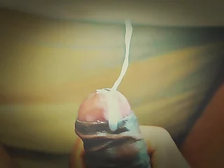 Get ready for a deep internal cumshot in your snatch as this super-steamy pornographic star wanks off and shoots a steaming blast