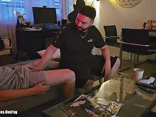 AntoGoesHunting's GIRLFRIEND attempts out a hetero phat man-meat for the very first time with a guy