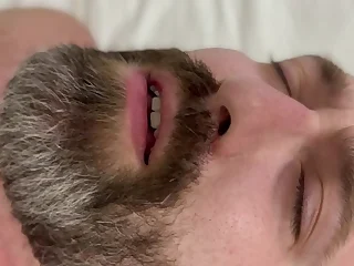 Rex's return to his kinky side: Nude and exposed, a hot submissive in a public place